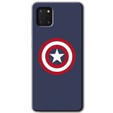 MRCİLETİSİM mrc19509 Captain! Kılıf Baskılı Kapak 5D Tam Kaplayan Cam Samsung Galaxy Note 10 Lite ile uyumlu