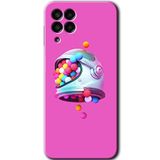 MRCİLETİSİM mrc195248 Uzay Başlığı Kılıf HD Desen Baskılı Arka Kapak Samsung Galaxy M33 ile uyumlu
