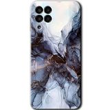 MRCİLETİSİM mrc195255 Otantik Mermer Kılıf HD Desen Baskılı Arka Kapak Samsung Galaxy M33 ile uyumlu