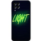 MRCİLETİSİM mrc195265 Neon İnscription Kılıf HD Desen Baskılı Arka Kapak Samsung Galaxy M33 ile uyumlu
