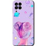 MRCİLETİSİM mrc195297 Uzaylı Kız Kılıf HD Desen Baskılı Arka Kapak Samsung Galaxy M33 ile uyumlu