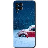 MRCİLETİSİM mrc195305 Karlı Vosvos Kılıf HD Desen Baskılı Arka Kapak Samsung Galaxy M33 ile uyumlu