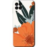 MRCİLETİSİM mrc195313 Portakal Çiçeği Kılıf HD Desen Baskılı Arka Kapak Samsung Galaxy M33 ile uyumlu