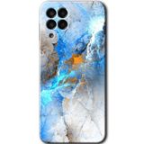 MRCİLETİSİM mrc195336 Mavi Buzul Kılıf HD Desen Baskılı Arka Kapak Samsung Galaxy M33 ile uyumlu