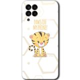 MRCİLETİSİM mrc195346 Sevimli Kedi 1 Kılıf HD Desen Baskılı Arka Kapak Samsung Galaxy M33 ile uyumlu