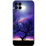 MRCİLETİSİM mrc195369 Uzay Silüet Kılıf HD Desen Baskılı Arka Kapak Samsung Galaxy M33 ile uyumlu