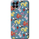 MRCİLETİSİM mrc195414 Funky Dragon Kılıf HD Desen Baskılı Arka Kapak Samsung Galaxy M33 ile uyumlu