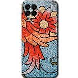 MRCİLETİSİM mrc195421 Mozaik Çiçek Kılıf HD Desen Baskılı Arka Kapak Samsung Galaxy M33 ile uyumlu