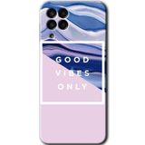 MRCİLETİSİM mrc195461 Good Vibes Kılıf HD Desen Baskılı Arka Kapak Samsung Galaxy M33 ile uyumlu