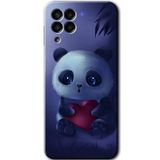 MRCİLETİSİM mrc195619 Bebek Panda Kılıf HD Desen Baskılı Arka Kapak Samsung Galaxy M33 ile uyumlu