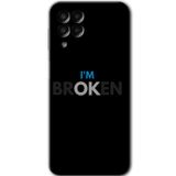MRCİLETİSİM mrc195633 Im Broken Kılıf HD Desen Baskılı Arka Kapak Samsung Galaxy M33 ile uyumlu