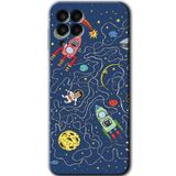MRCİLETİSİM mrc195636 Kedi Galaksi Kılıf HD Desen Baskılı Arka Kapak Samsung Galaxy M33 ile uyumlu
