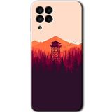 MRCİLETİSİM mrc195736 Gözlem Kulesi Kılıf HD Desen Baskılı Arka Kapak Samsung Galaxy M33 ile uyumlu