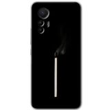MRCİLETİSİM mrc196282 Sönmüş Kibrit Kılıf HD Desen Baskılı Arka Kapak Xiaomi Mi 12 Lite ile uyumlu