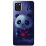 MRCİLETİSİM mrc19679 Bebek Panda Kılıf Baskılı Kapak 5D Tam Kaplayan Cam Samsung Galaxy Note 10 Lite ile uyumlu