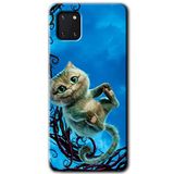 MRCİLETİSİM mrc19687 Çılgın Kedi Kılıf Baskılı Kapak 5D Tam Kaplayan Cam Samsung Galaxy Note 10 Lite ile uyumlu
