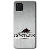 MRCİLETİSİM mrc19690 Göktürk Kılıf Baskılı Kapak 5D Tam Kaplayan Cam Samsung Galaxy Note 10 Lite ile uyumlu