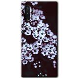 MRCİLETİSİM mrc196971 Beyaz Çiçek Kılıf HD Desen Baskılı Arka Kapak Samsung Galaxy Note 10 Plus ile uyumlu
