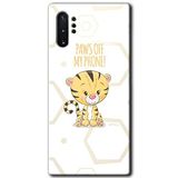 MRCİLETİSİM mrc196996 Sevimli Kedi 1 Kılıf HD Desen Baskılı Arka Kapak Samsung Galaxy Note 10 Plus ile uyumlu