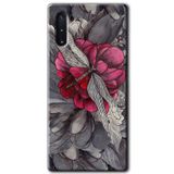 MRCİLETİSİM mrc197500 kelebek Ömrü Kılıf HD Desen Baskılı Arka Kapak + Temperli Cam Samsung Galaxy Note 10 ile uyumlu