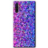 MRCİLETİSİM mrc197620 Pixel Mozaik Kılıf HD Desen Baskılı Arka Kapak + Temperli Cam Samsung Galaxy Note 10 ile uyumlu