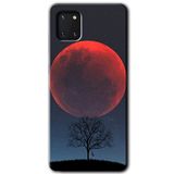 MRCİLETİSİM mrc19766 Kanlı Ay Kılıf Baskılı Kapak 5D Tam Kaplayan Cam Samsung Galaxy Note 10 Lite ile uyumlu