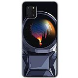 MRCİLETİSİM mrc19775 Astronot Kılıf Baskılı Kapak 5D Tam Kaplayan Cam Samsung Galaxy Note 10 Lite ile uyumlu