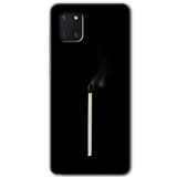 MRCİLETİSİM mrc19792 Sönmüş Kibrit Kılıf Baskılı Kapak 5D Tam Kaplayan Cam Samsung Galaxy Note 10 Lite ile uyumlu