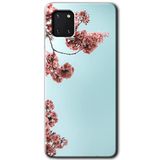 MRCİLETİSİM mrc19798 Japon Çiçeği Kılıf Baskılı Kapak 5D Tam Kaplayan Cam Samsung Galaxy Note 10 Lite ile uyumlu