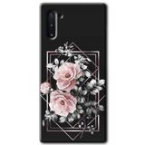 MRCİLETİSİM mrc198083 Retro Çiçek 1 Kılıf HD Desen Baskılı Arka Kapak Samsung Galaxy Note 10 ile uyumlu