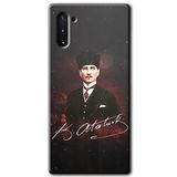 MRCİLETİSİM mrc198388 Kemal Atatürk Kılıf HD Desen Baskılı Arka Kapak Samsung Galaxy Note 10 ile uyumlu