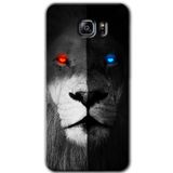 MRCİLETİSİM mrc198515 Fire and Ice Lion Kılıf HD Desen Baskılı Arka Kapak + Temperli Cam Samsung Galaxy Note 5 ile uyumlu