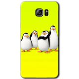 MRCİLETİSİM mrc198547 Penguenler Kılıf HD Desen Baskılı Arka Kapak + Temperli Cam Samsung Galaxy Note 5 ile uyumlu