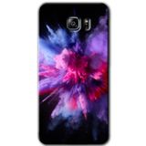 MRCİLETİSİM mrc198567 Color Splash Purple Kılıf HD Desen Baskılı Arka Kapak + Temperli Cam Samsung Galaxy Note 5 ile uyumlu