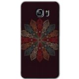 MRCİLETİSİM mrc198570 Mandala Flower Wal Kılıf HD Desen Baskılı Arka Kapak + Temperli Cam Samsung Galaxy Note 5 ile uyumlu