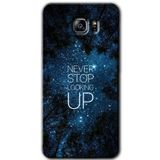 MRCİLETİSİM mrc198592 Stars Wallpaper Kılıf HD Desen Baskılı Arka Kapak + Temperli Cam Samsung Galaxy Note 5 ile uyumlu