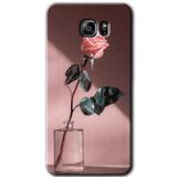 MRCİLETİSİM mrc198632 Retro Gül Kılıf HD Desen Baskılı Arka Kapak + Temperli Cam Samsung Galaxy Note 5 ile uyumlu