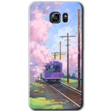 MRCİLETİSİM mrc198666 Rails Paint Kılıf HD Desen Baskılı Arka Kapak + Temperli Cam Samsung Galaxy Note 5 ile uyumlu