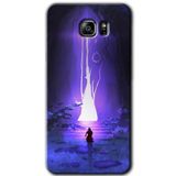 MRCİLETİSİM mrc198672 Wanderer Silhouette Kılıf HD Desen Baskılı Arka Kapak + Temperli Cam Samsung Galaxy Note 5 ile uyumlu