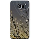 MRCİLETİSİM mrc198674 Branches Flowers Kılıf HD Desen Baskılı Arka Kapak + Temperli Cam Samsung Galaxy Note 5 ile uyumlu