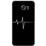 MRCİLETİSİM mrc198704 Heart Rytm Kılıf HD Desen Baskılı Arka Kapak + Temperli Cam Samsung Galaxy Note 5 ile uyumlu