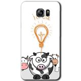 MRCİLETİSİM mrc198707 İdea Lamp Kılıf HD Desen Baskılı Arka Kapak + Temperli Cam Samsung Galaxy Note 5 ile uyumlu