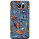 MRCİLETİSİM mrc198709 Animals Funny Kılıf HD Desen Baskılı Arka Kapak + Temperli Cam Samsung Galaxy Note 5 ile uyumlu