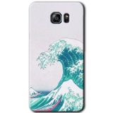 MRCİLETİSİM mrc198734 Dalga Kılıf HD Desen Baskılı Arka Kapak + Temperli Cam Samsung Galaxy Note 5 ile uyumlu