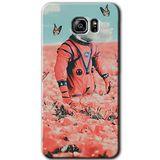 MRCİLETİSİM mrc198737 Uzay Bahçesi Kılıf HD Desen Baskılı Arka Kapak + Temperli Cam Samsung Galaxy Note 5 ile uyumlu