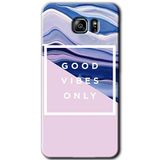 MRCİLETİSİM mrc198761 Good Vibes Kılıf HD Desen Baskılı Arka Kapak + Temperli Cam Samsung Galaxy Note 5 ile uyumlu
