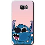MRCİLETİSİM mrc198781 Stitch Kılıf HD Desen Baskılı Arka Kapak + Temperli Cam Samsung Galaxy Note 5 ile uyumlu
