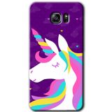 MRCİLETİSİM mrc198783 Unicorn Sleep Kılıf HD Desen Baskılı Arka Kapak + Temperli Cam Samsung Galaxy Note 5 ile uyumlu