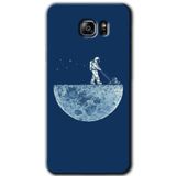 MRCİLETİSİM mrc198785 Uzay İşçisi Kılıf HD Desen Baskılı Arka Kapak + Temperli Cam Samsung Galaxy Note 5 ile uyumlu