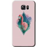 MRCİLETİSİM mrc198863 Flamingo Kılıf HD Desen Baskılı Arka Kapak + Temperli Cam Samsung Galaxy Note 5 ile uyumlu